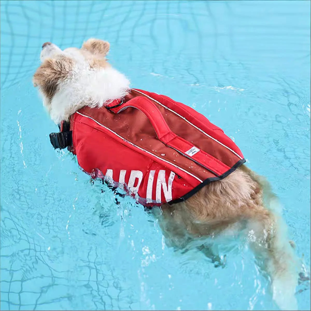Inflatable Reflective Dog Life Jacket