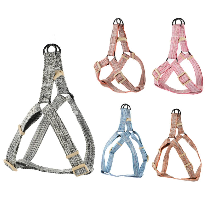 High-End Fashion Dog Harness & Collar Set