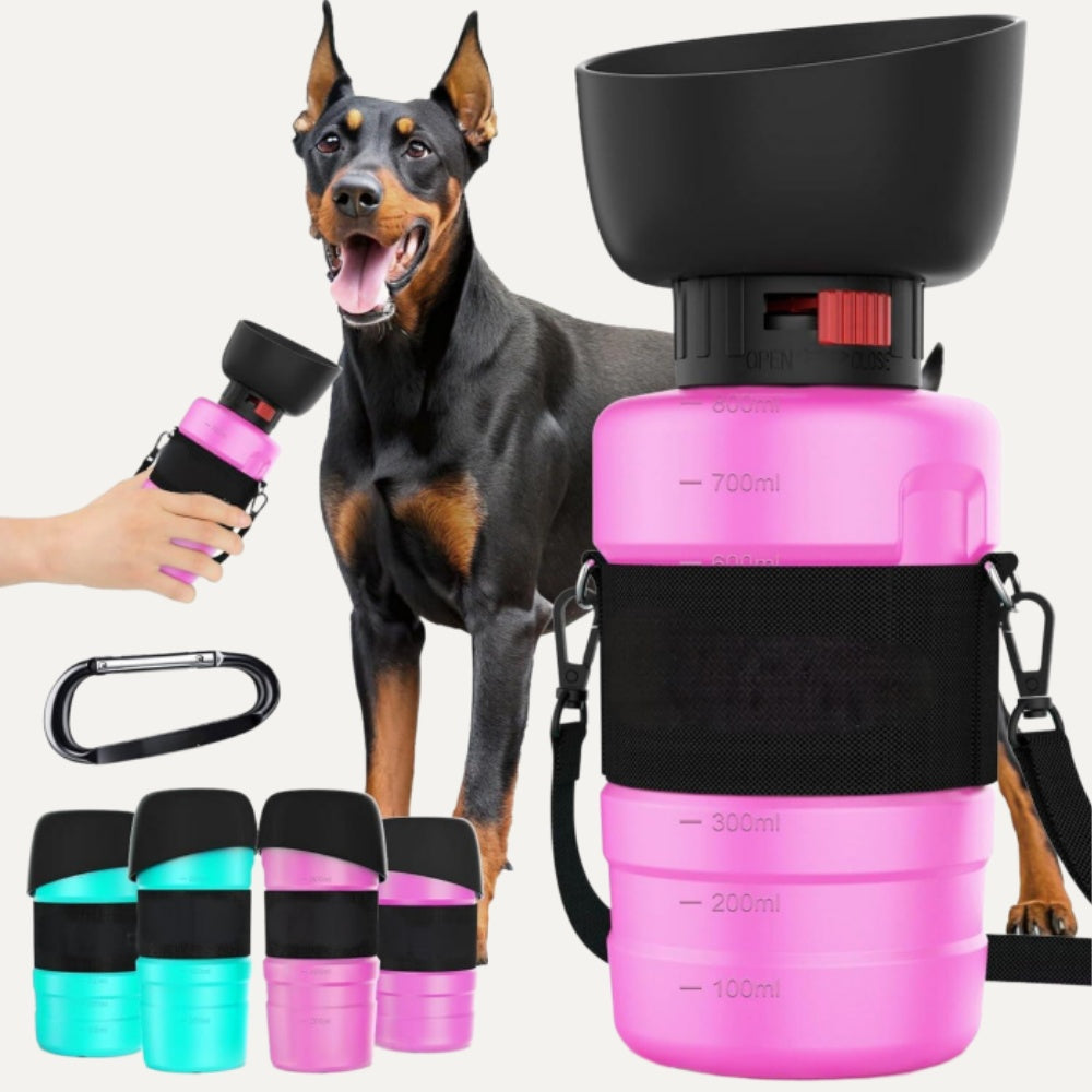 Large-Capacity Hanging Collapsible Dog Water Bottle