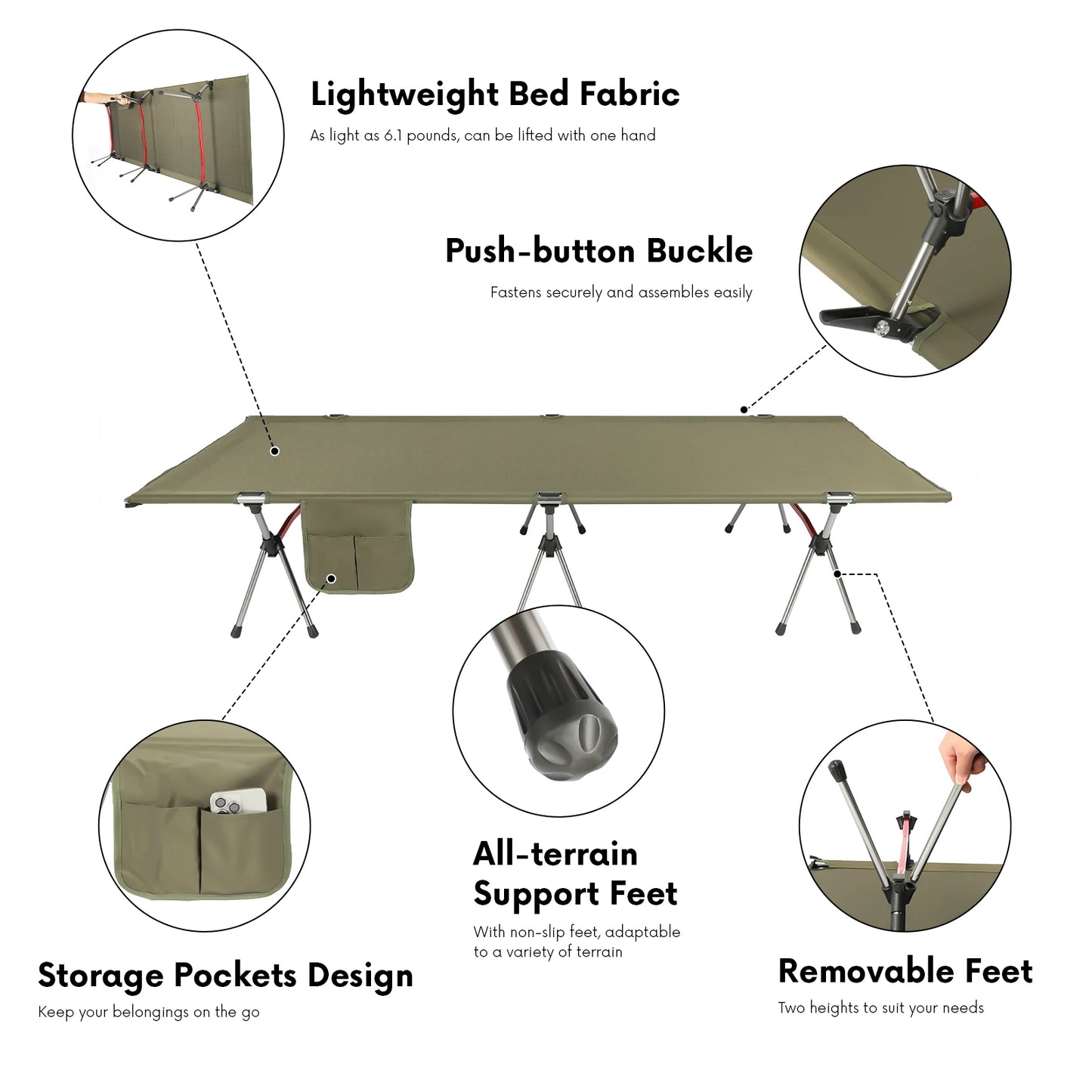 SavePoint Camping Cot