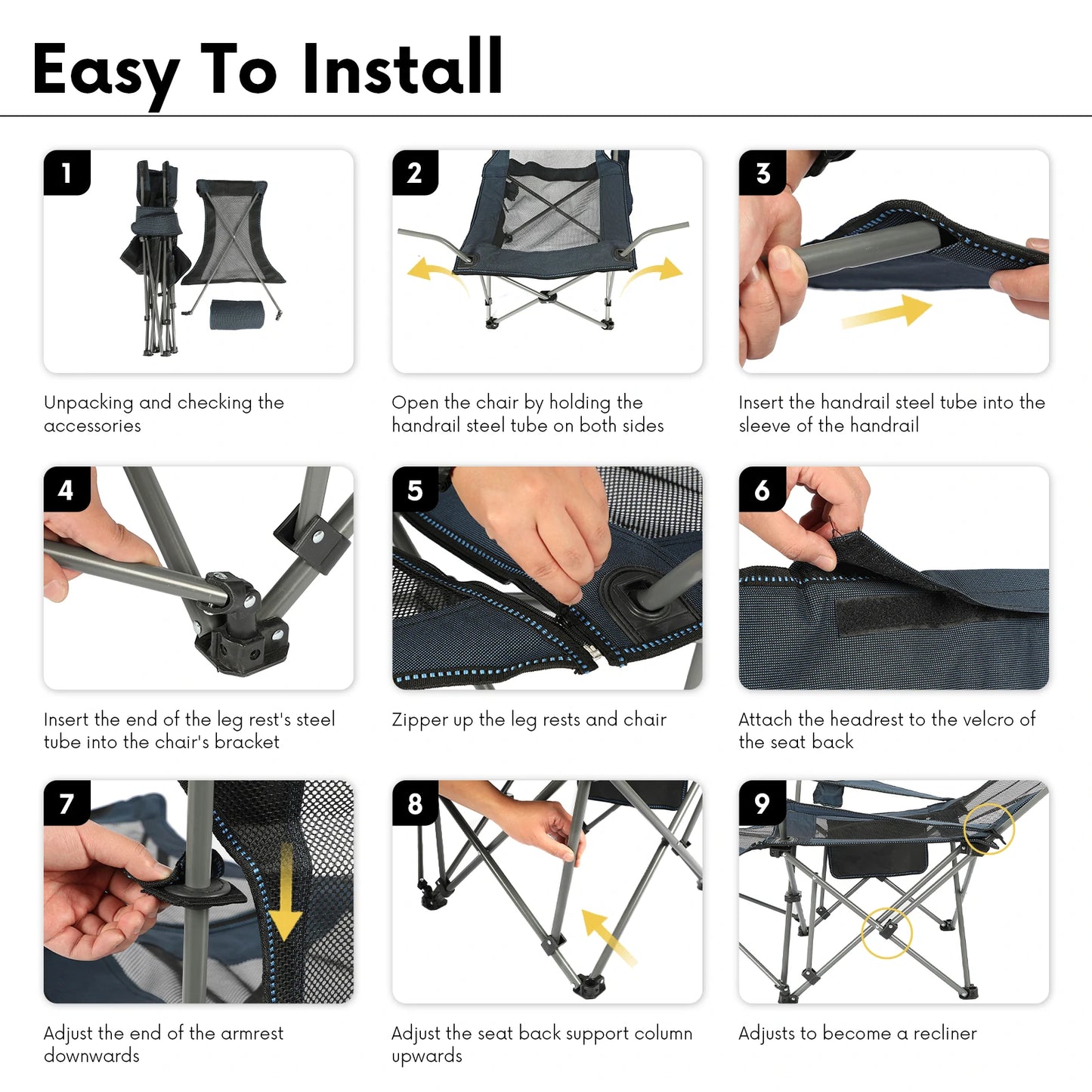 Drift Folding Lounger Chair