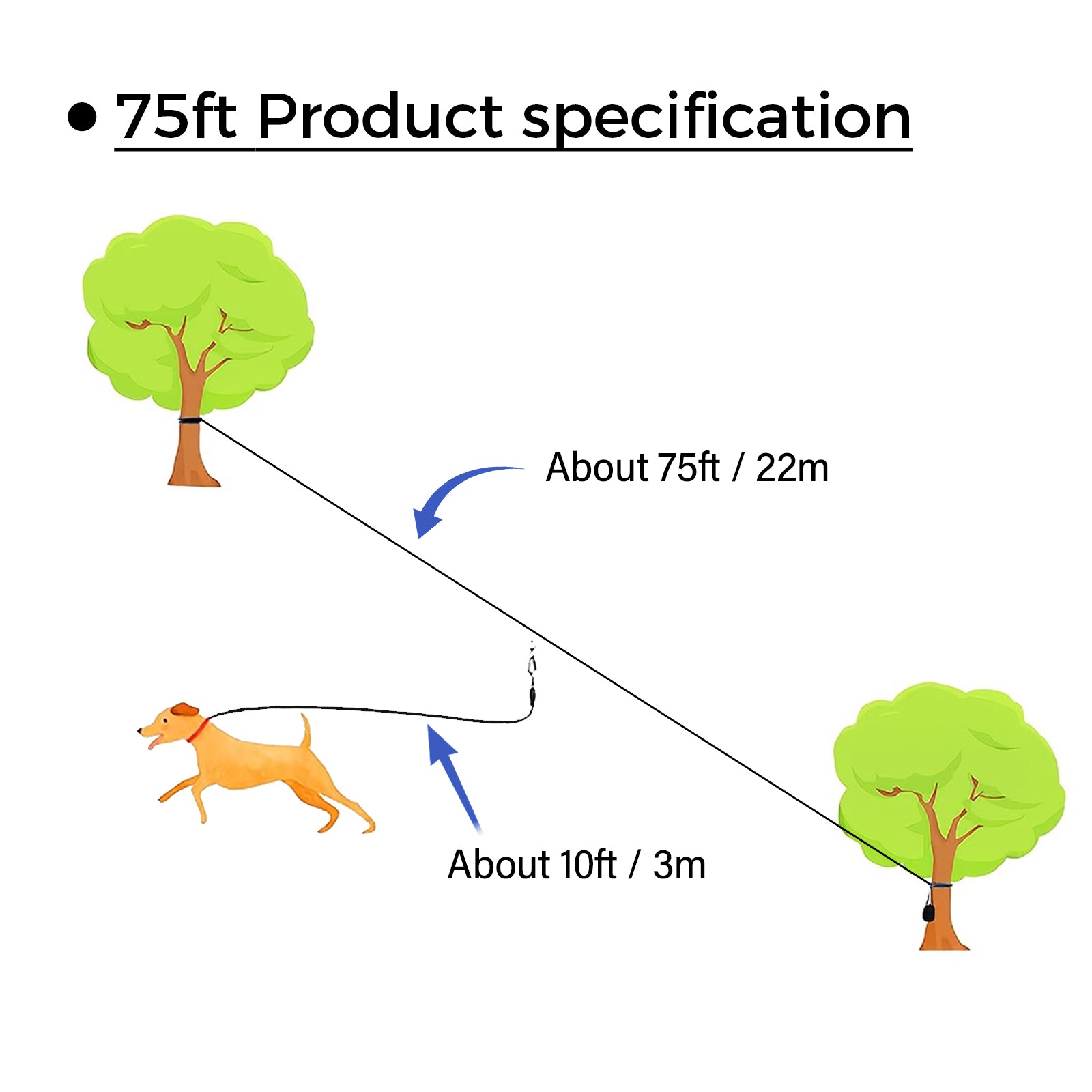 FreeRoam Dog Tie Out Cable
