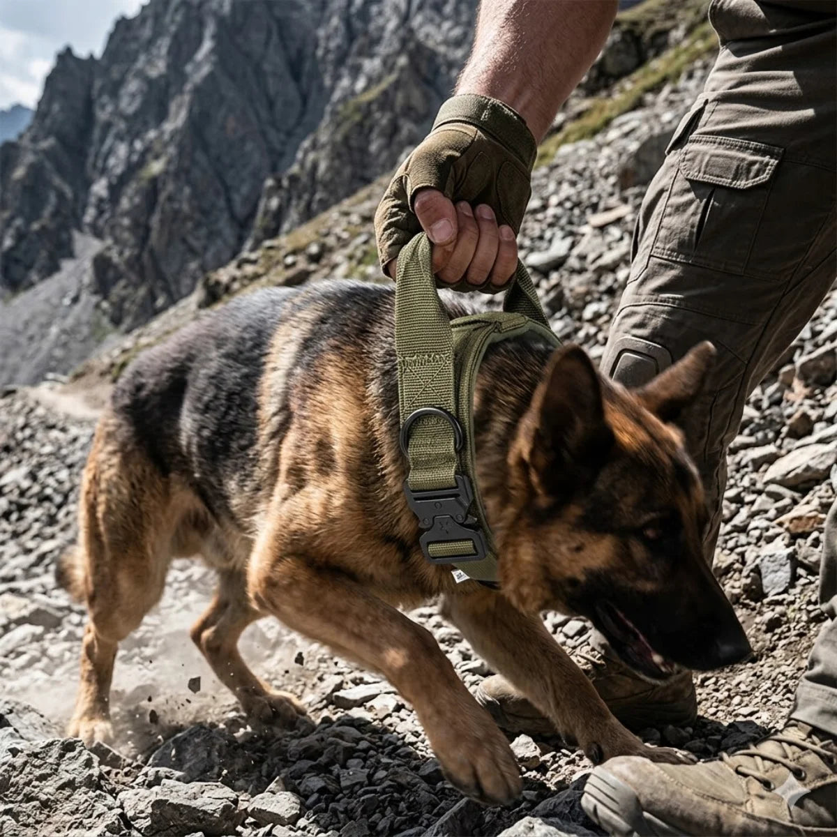 No-Pull Adjustable Tactical Dog Collar