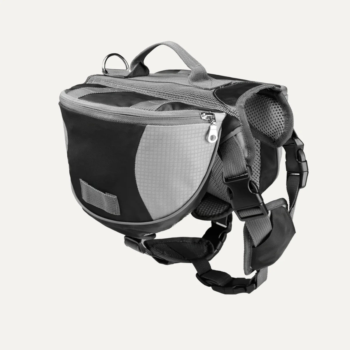 Quick-Release Padded Dog Saddlebag Backpack