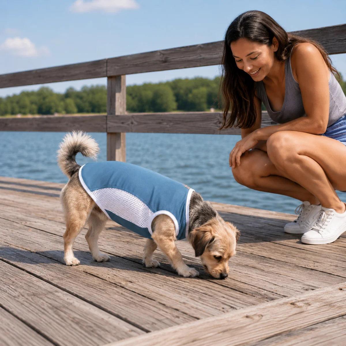 Summer Cooling Mesh Dog Vest