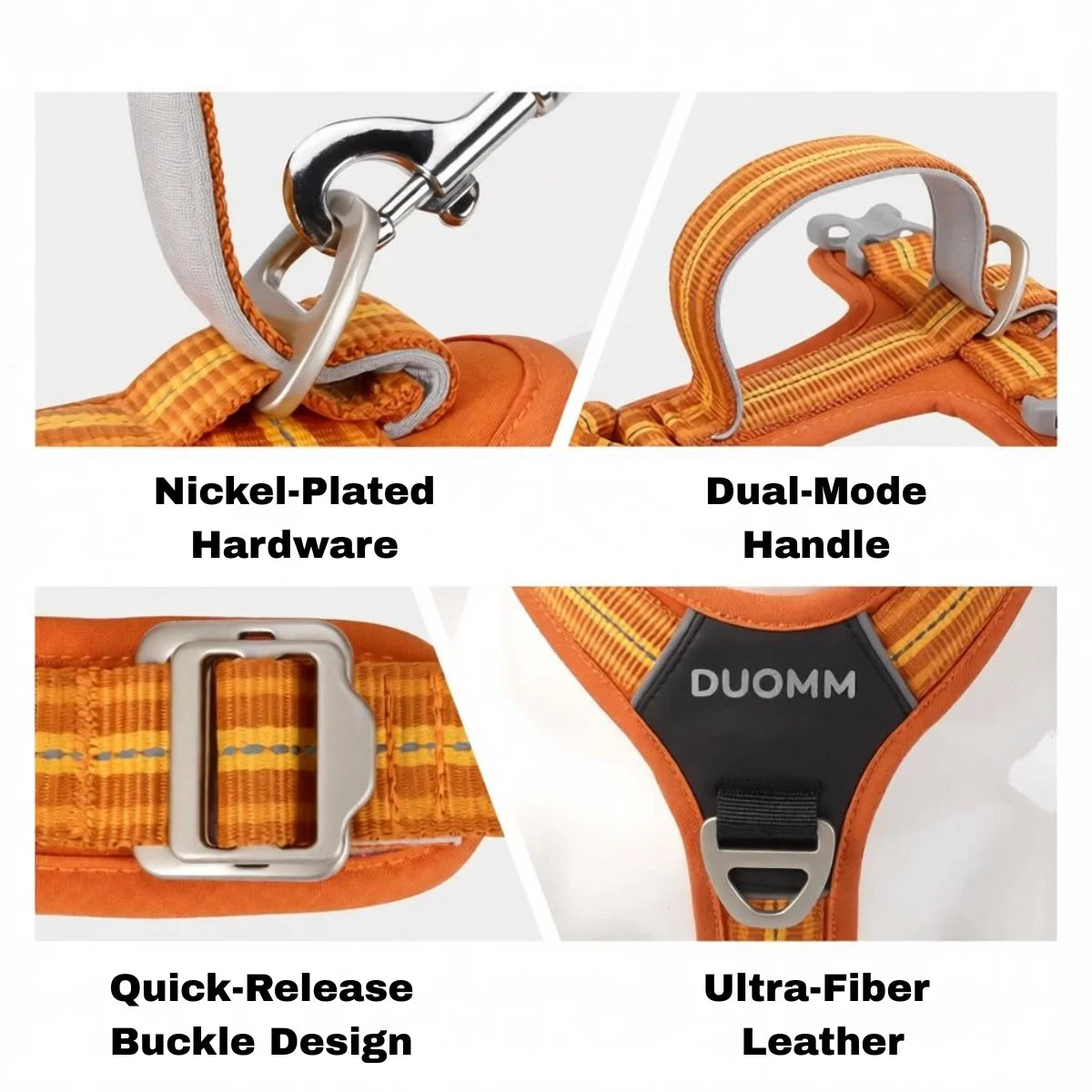 Dual-Handle Anti-Slip Dog Harness