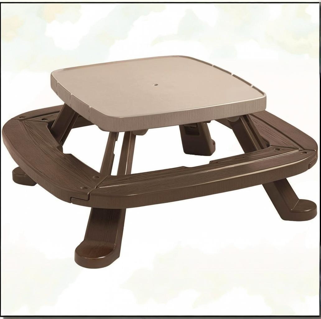 SunnyPlay Fold 'n Store Picnic Table with Umbrella
