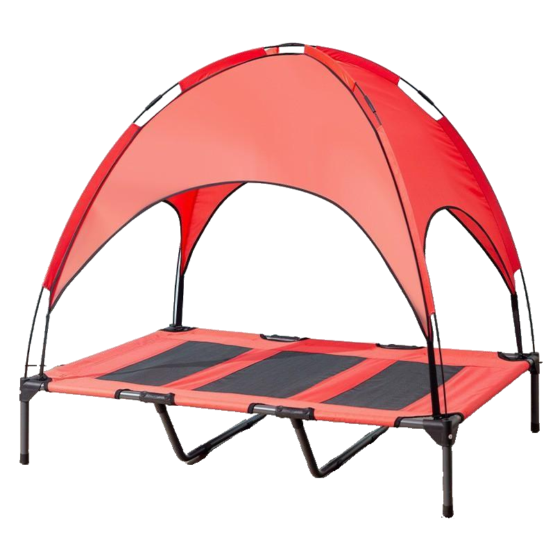 ShadePaws Elevated Dog Bed with Removable Canopy