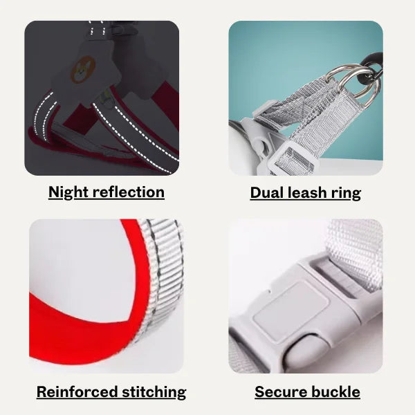 No-Pull Reflective Dog Harness