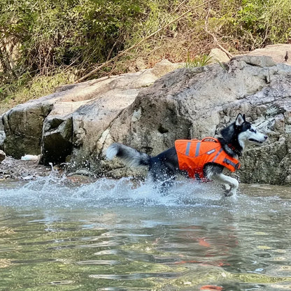 Reflective Ripstop Flotation Dog Life Jacket
