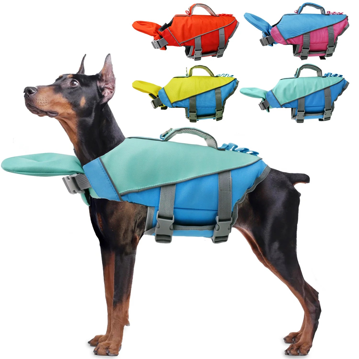 Reflective Ripstop Flotation Dog Life Jacket