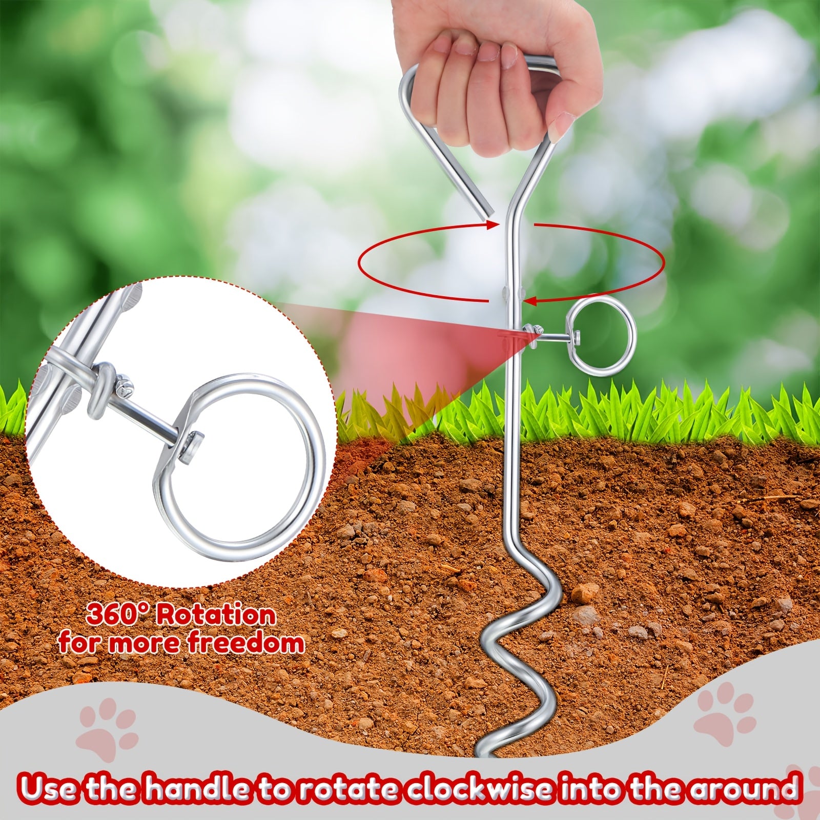 PawSecure Ground Tie-Out System