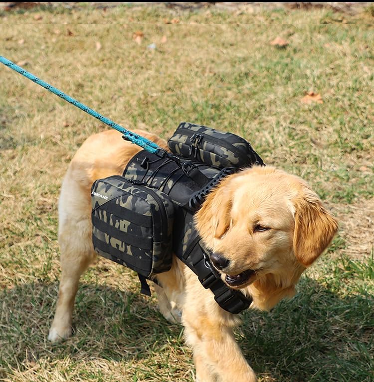 TrailTrek 2-in-1 Tactical Dog Harness Pack