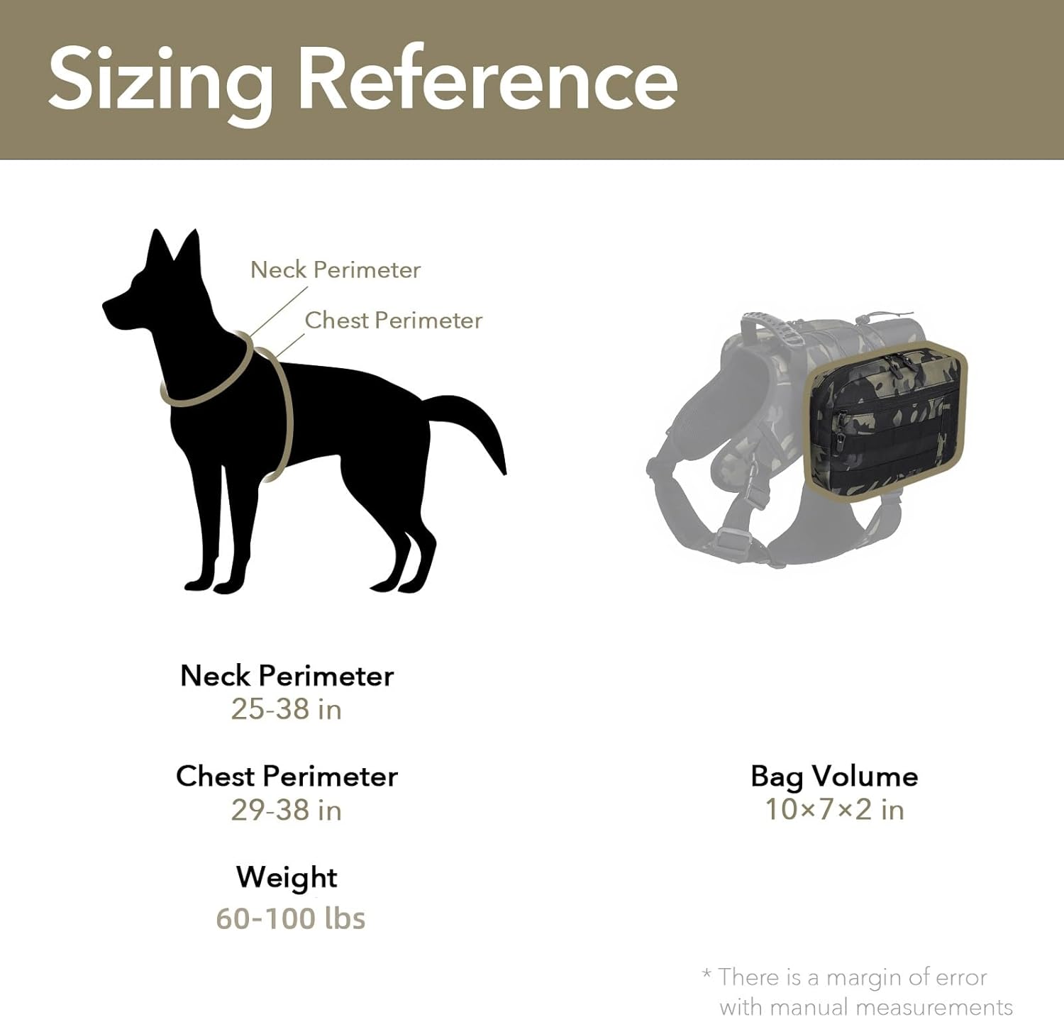 TrailTrek 2-in-1 Tactical Dog Harness Pack