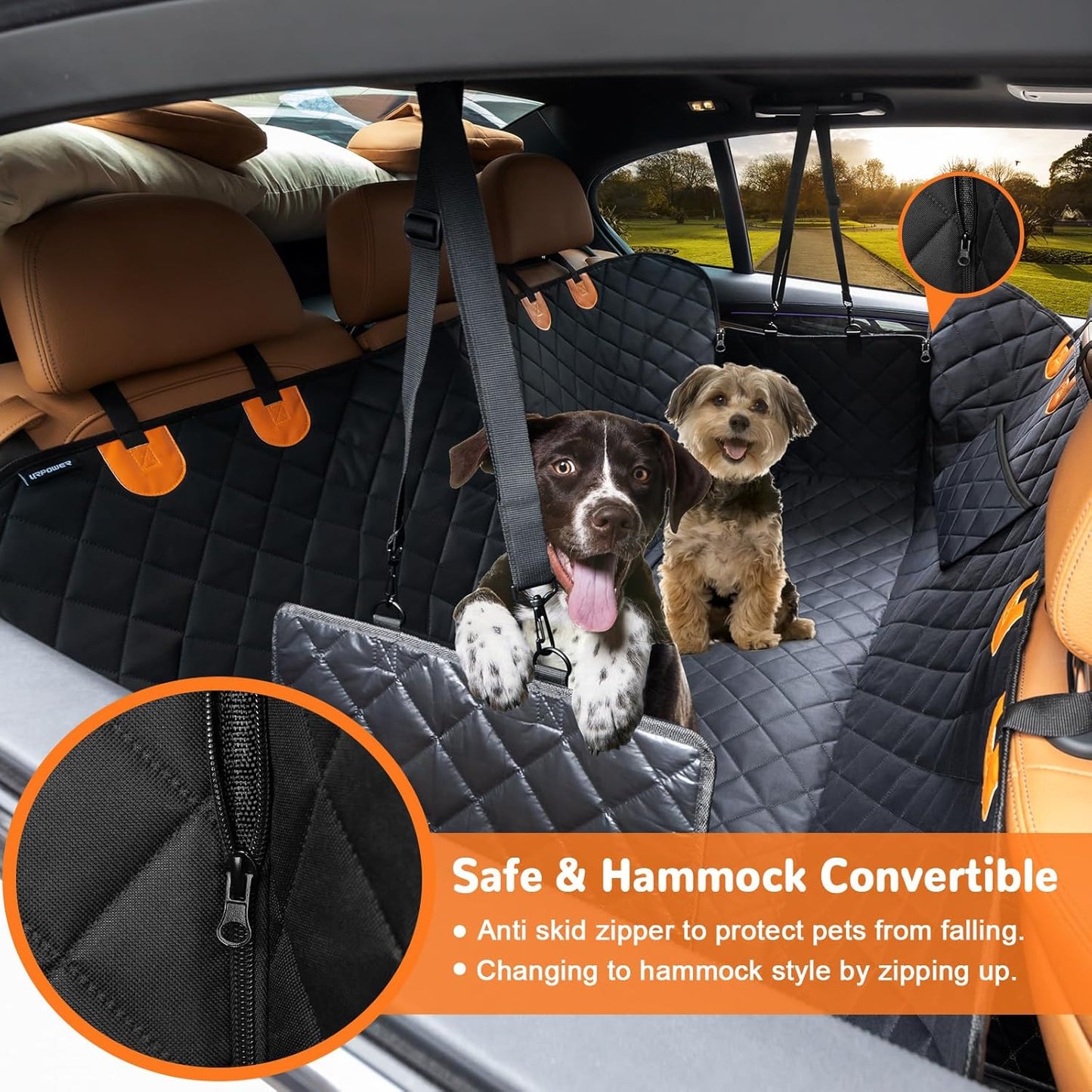 URPOWER Waterproof Dog Car Seat Cover