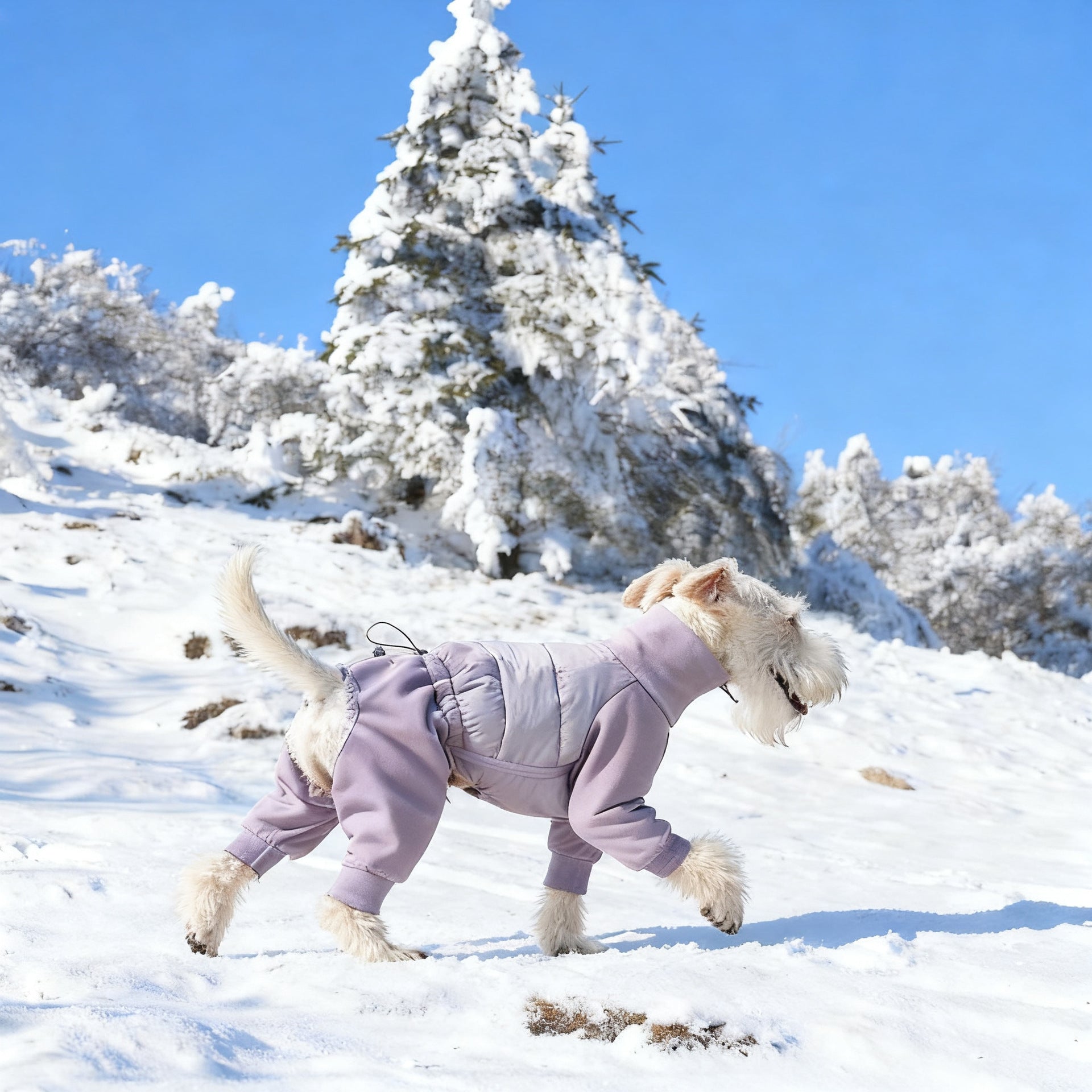 Full-Body Dog Puffer Suit