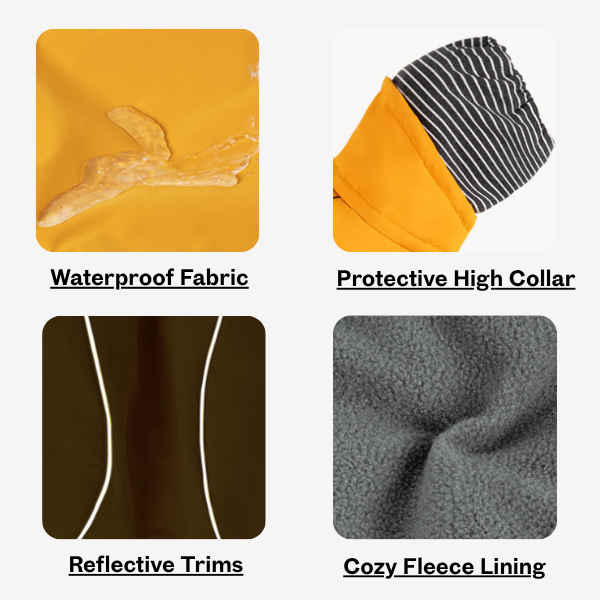 Dual-Collar Cape Dog Jacket