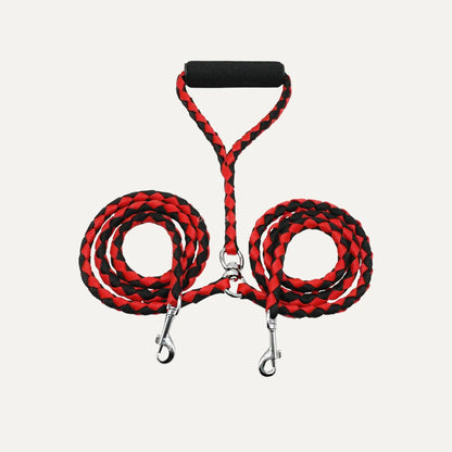 Tangle-Free Braided Dual Dog Leash
