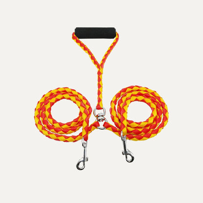 Tangle-Free Braided Dual Dog Leash
