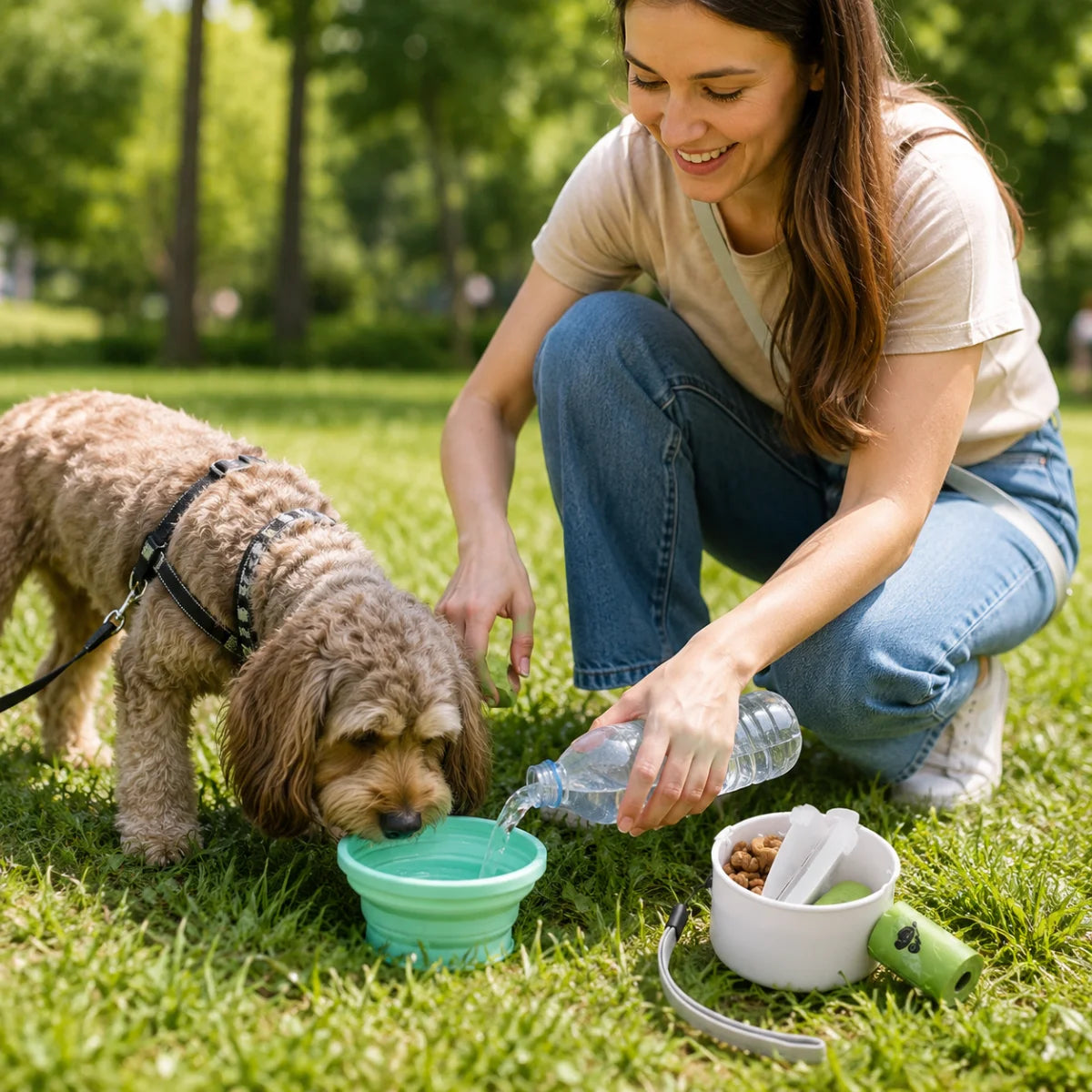 3-in-1 Dog Walking Storage Container