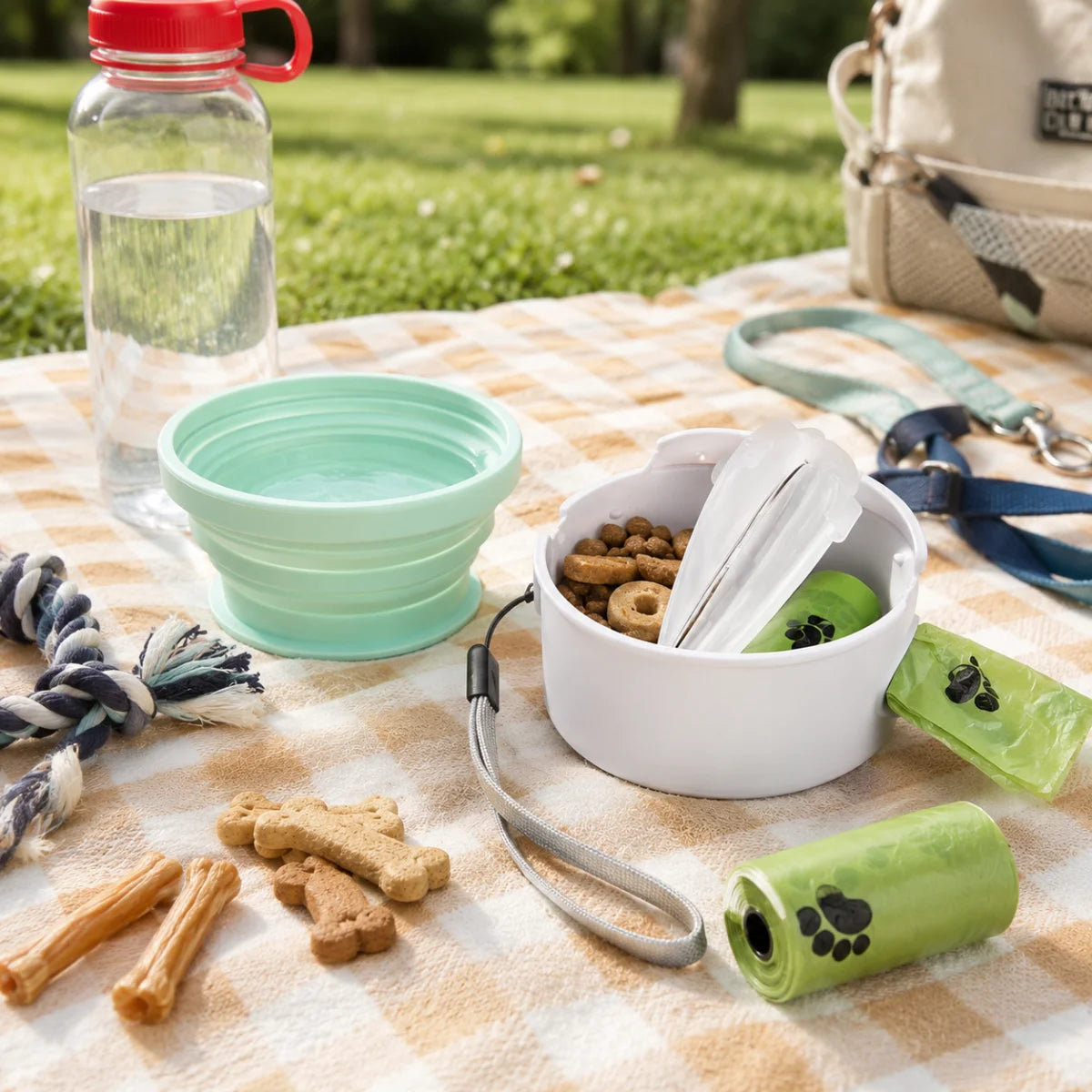 3-in-1 Dog Walking Storage Container