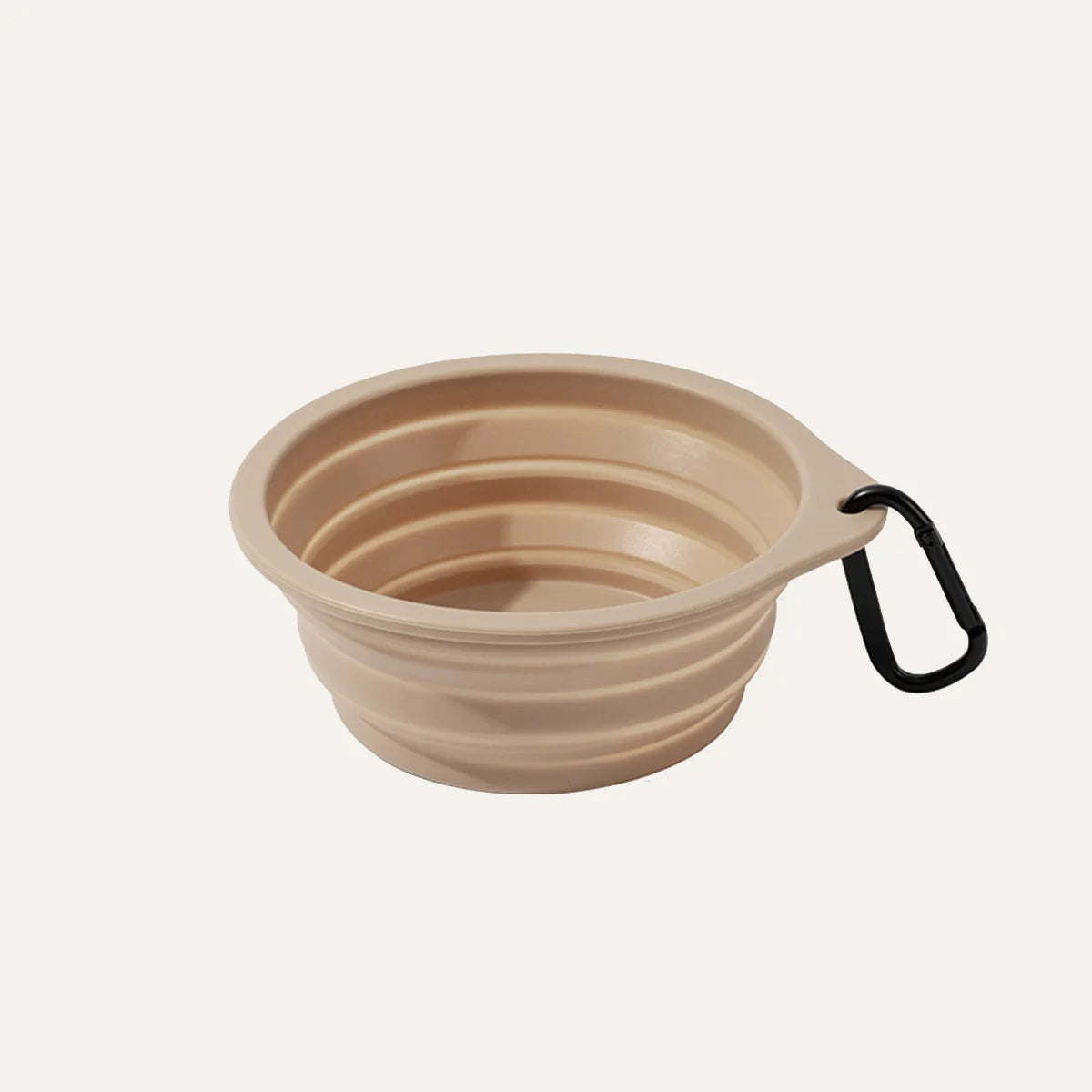 Carabiner Silicone Collapsible Dog Bowl