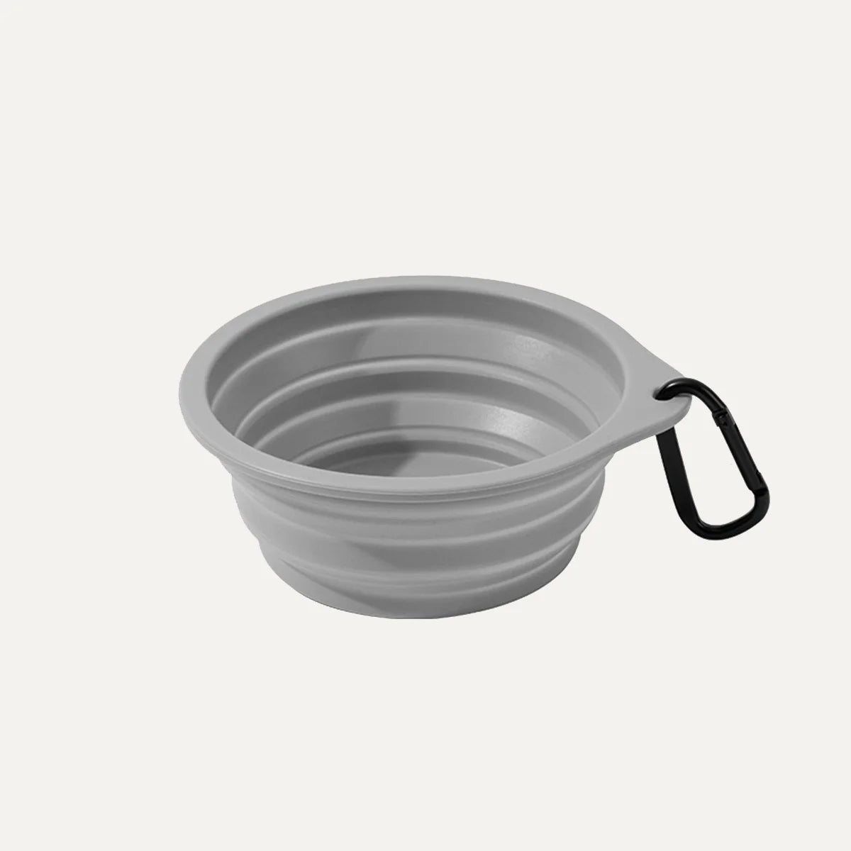 Carabiner Silicone Collapsible Dog Bowl