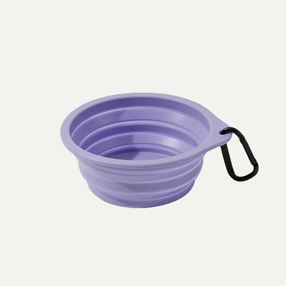 Carabiner Silicone Collapsible Dog Bowl
