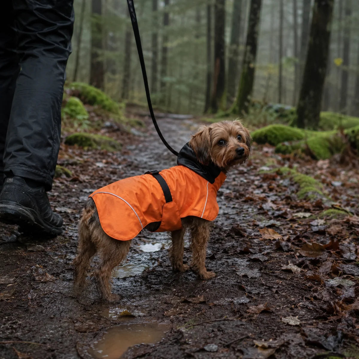 Dual-Collar Cape Dog Raincoat