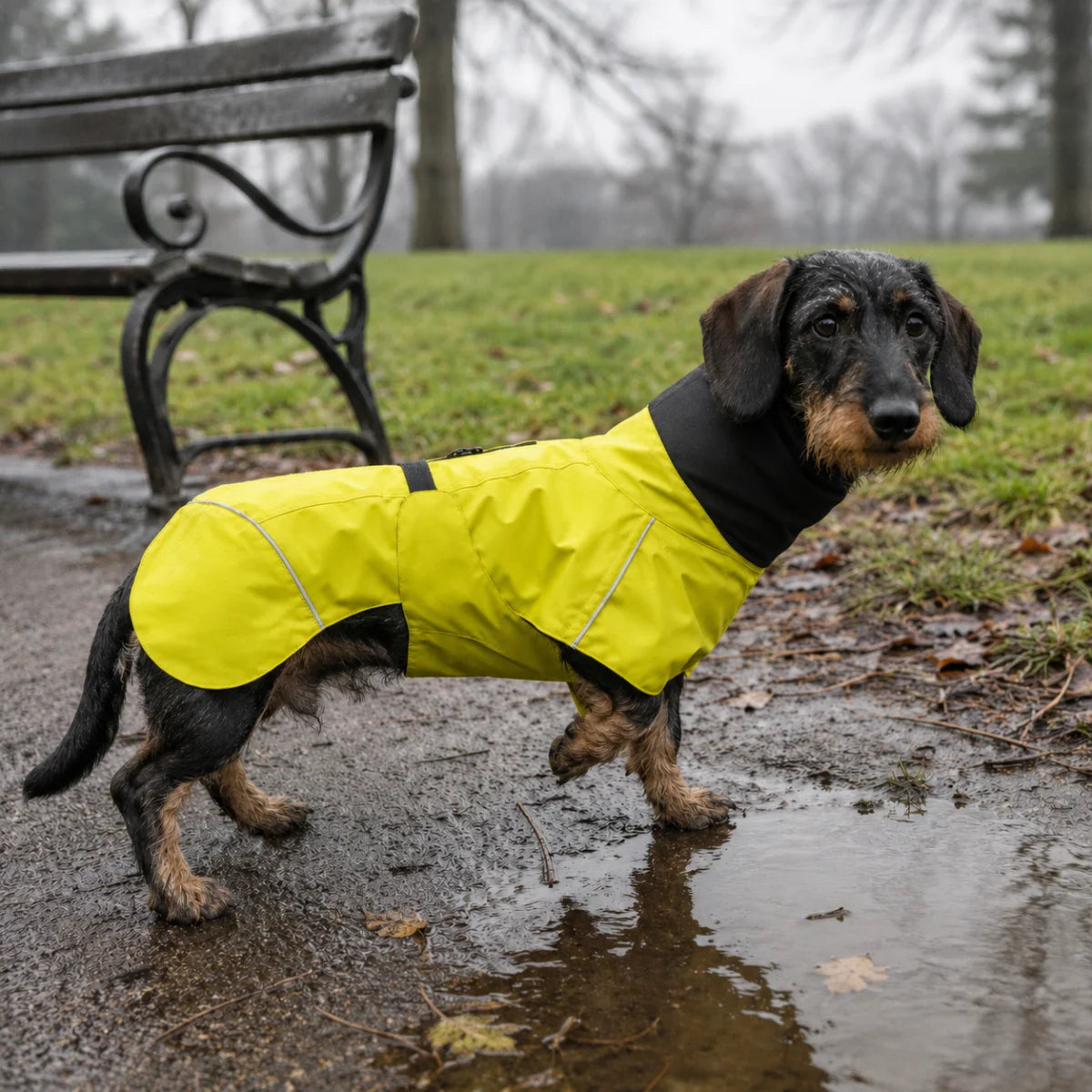 Dual-Collar Cape Dog Raincoat