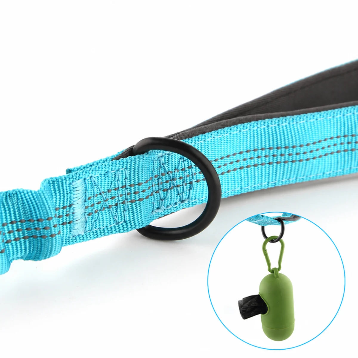 Elastic Tactical Dog Leash with Dual Handles