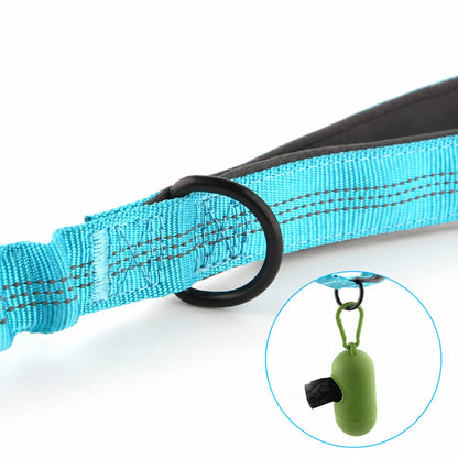 Elastic Tactical Dog Leash with Dual Handles