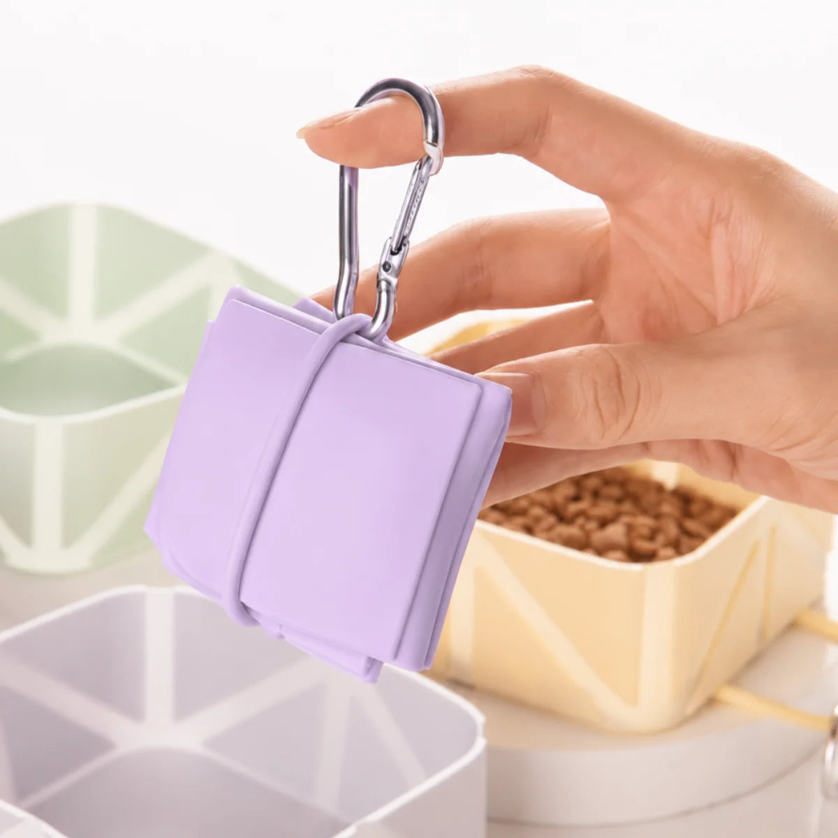 Hanging Silicone Collapsible Dog Bowl