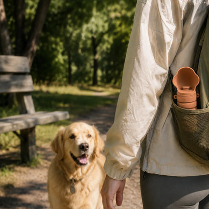 Large-Opening Silicone Dog Water Bottle