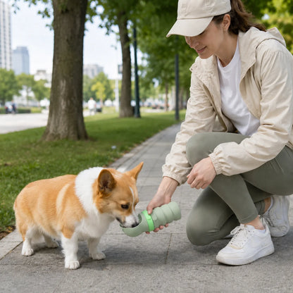 Large-Opening Silicone Dog Water Bottle