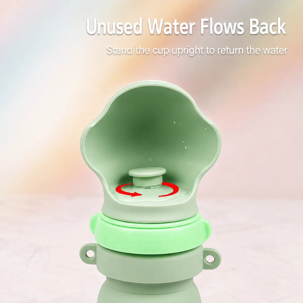 Large-Opening Silicone Dog Water Bottle