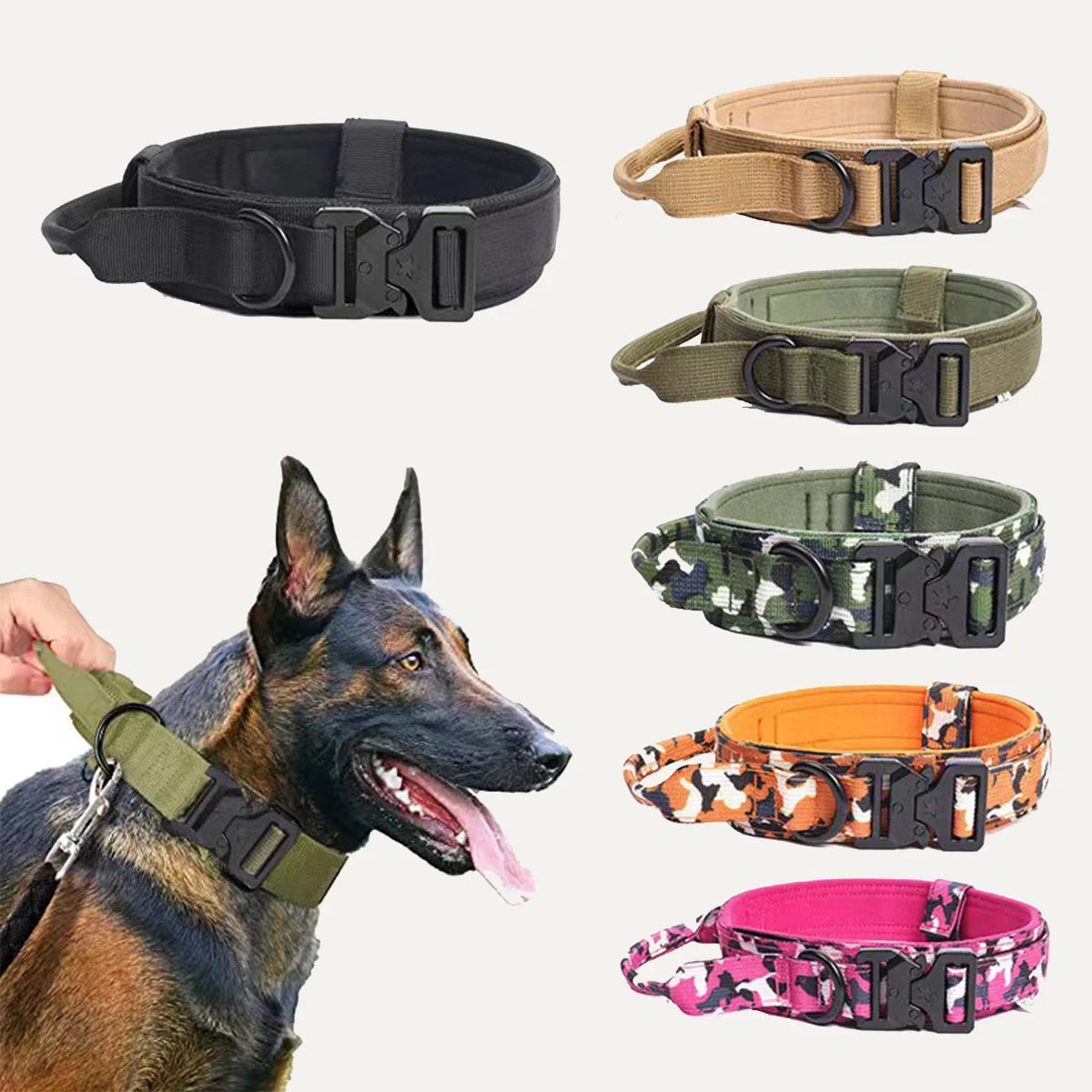 No-Pull Adjustable Tactical Dog Collar