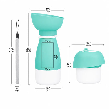 Outdoor 3-in-1 Portable Dog Travel Bowl