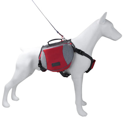 Quick-Release Padded Dog Saddlebag Backpack