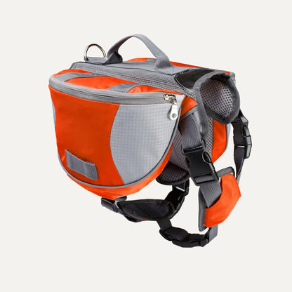 Quick-Release Padded Dog Saddlebag Backpack