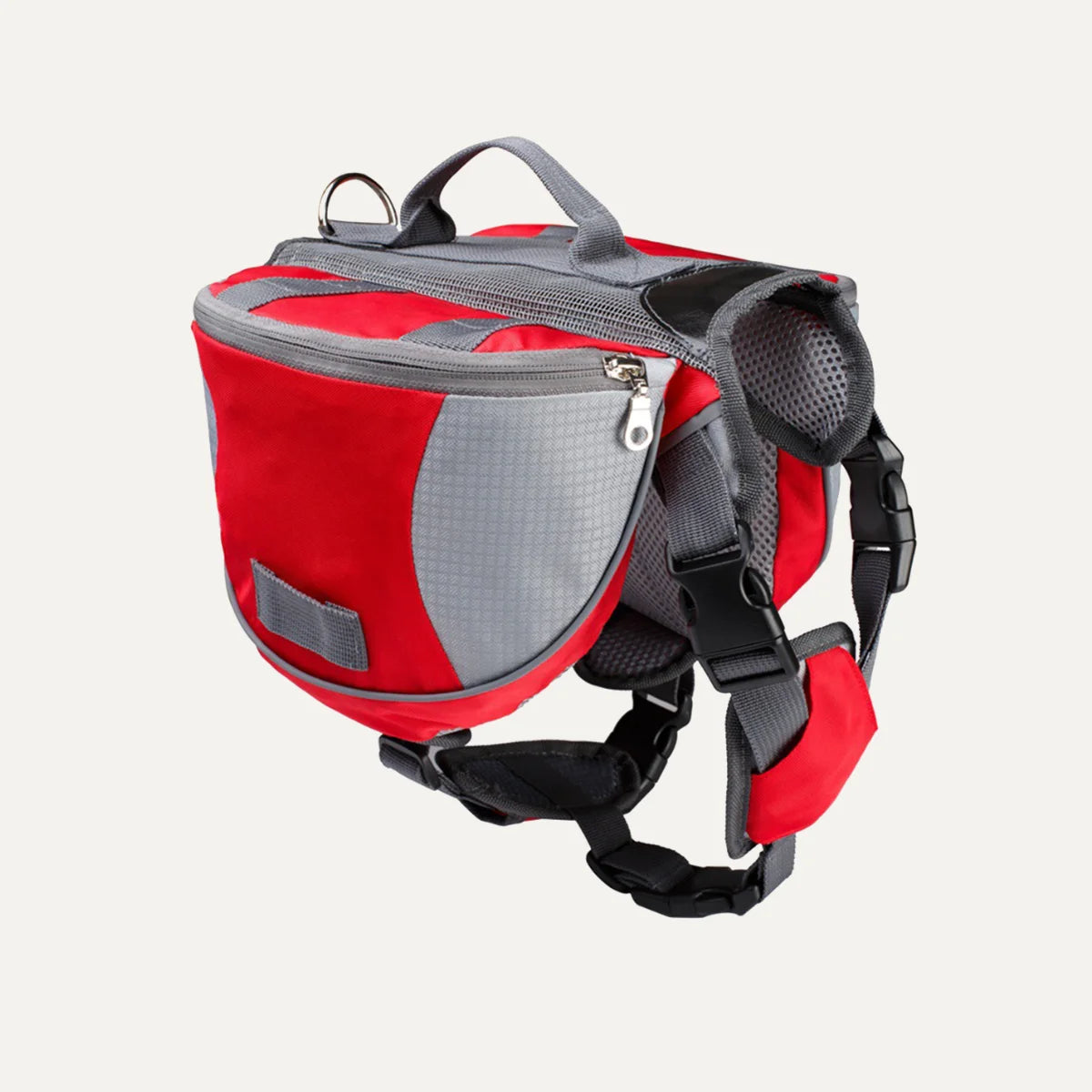 Quick-Release Padded Dog Saddlebag Backpack