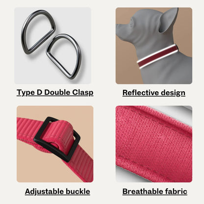 Reflective Adjustable Nylon Dog Collar