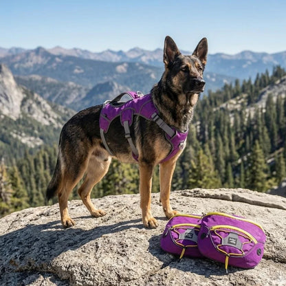 Removable Pockets Waterproof Dog Saddle Bag Backpack