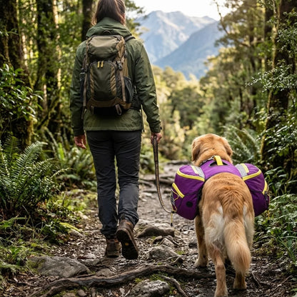 Removable Pockets Waterproof Dog Saddle Bag Backpack