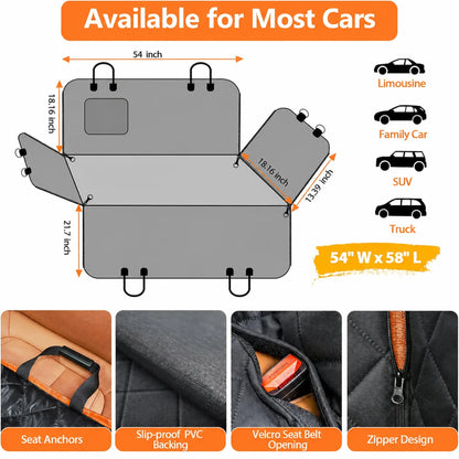 Waterproof Dog Car Seat Hammock Cover