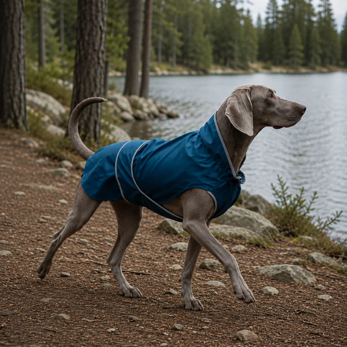 Lightweight Reflective Waterproof Dog Raincoat