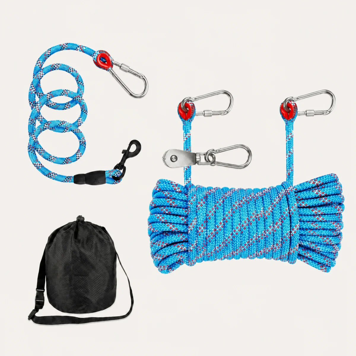Overhead Outdoor Reflective Dog Tie Out Cable