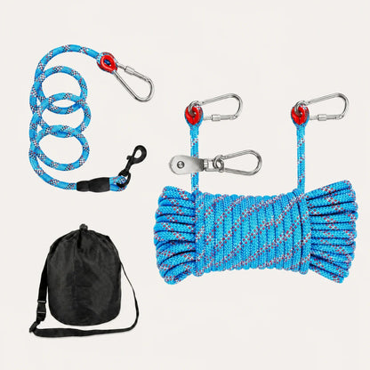 Overhead Outdoor Reflective Dog Tie Out Cable