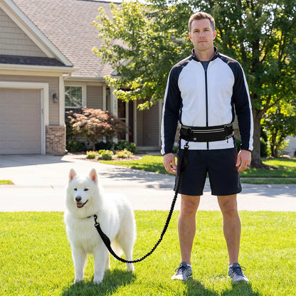 Reflective Hands-Free Running Dog Leash
