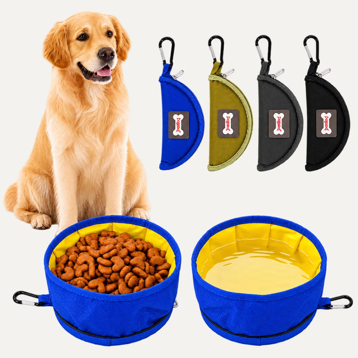 Portable Collapsible Dog Bowl